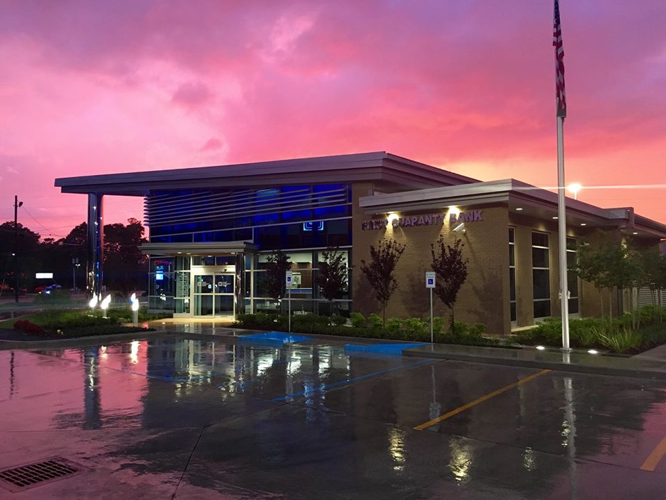 Bank Branch with Sunset